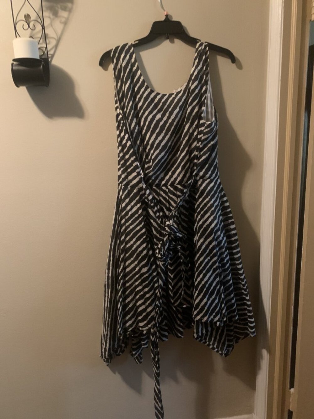Zebra flared dress
